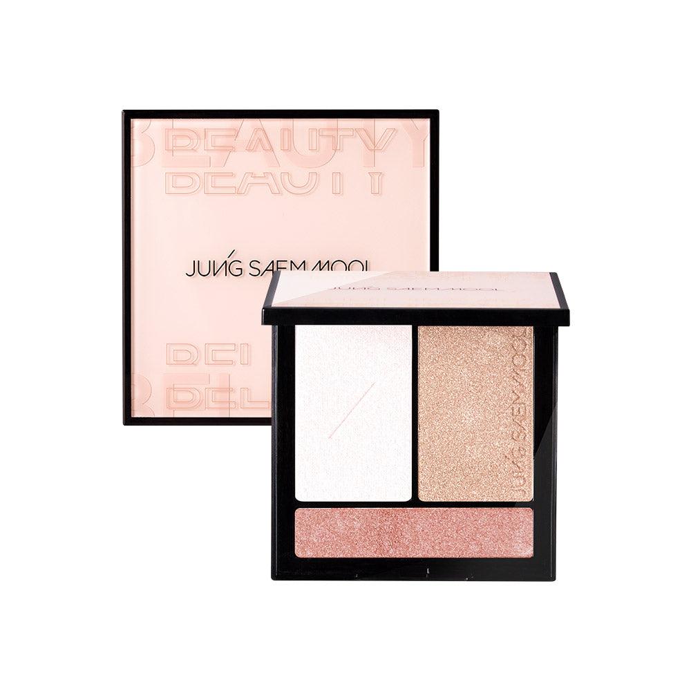 ProtoClinical k-beauty JUNGSAEMMOOL Artist Face Palette #Highlighter product packaging on a clean background.