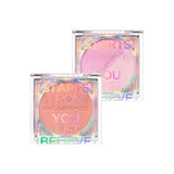 ProtoClinical k-beauty JUNGSAEMMOOL Colorpiece Blush 4.3g soft coral blush circle with pale aqua side shading on a light background.