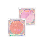 ProtoClinical k-beauty JUNGSAEMMOOL Colorpiece Blush 4.3g soft coral blush circle with pale aqua side shading on a light background.