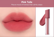 ProtoClinical k-beauty JUNGSAEMMOOL New Classic Glaze Lipstick vivid red lip color graphic with pale side highlights on a light background.
