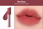ProtoClinical k-beauty JUNGSAEMMOOL New Classic Glaze Lipstick mauve-brown lip color graphic with pale side highlights on a light background.
