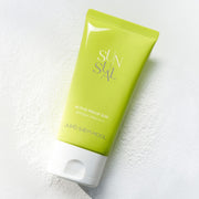 ProtoClinical k-beauty JUNGSAEMMOOL Sunsual Active Proof Sun 70ml SPF 50+ / PA++++ sunscreen product visual on a cool blue background.