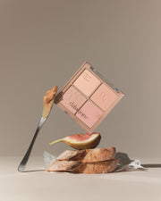 ProtoClinical k-beauty dasique Blending Mood Cheek - 10 Muted Nuts single square beige blush palette centered on a light background with a soft gray border