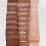 ProtoClinical k-beauty dasique Eyeshadow Palette - 14 Peach Squeeze shown in warm peach tones on a white background.