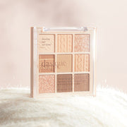ProtoClinical k-beauty dasique Eyeshadow Palette - 15 Beige Knit shown in warm beige and brown tones on a white background.