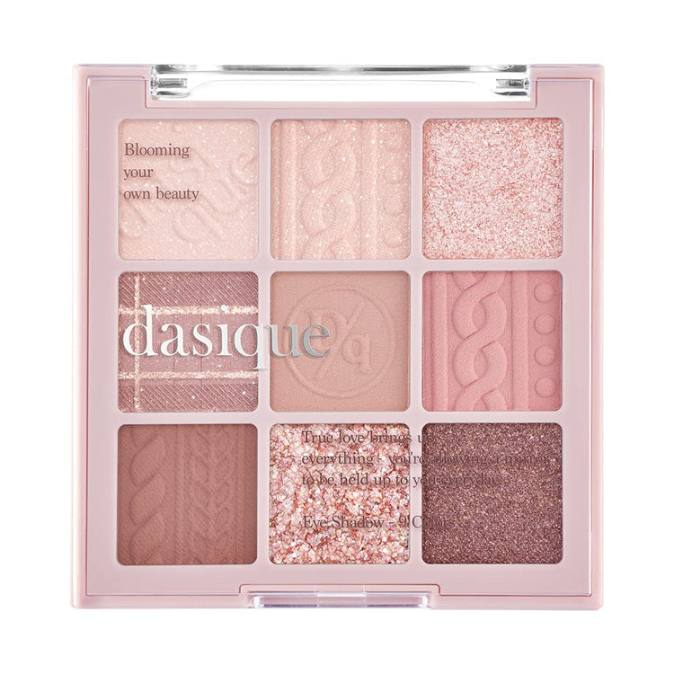 ProtoClinical k-beauty dasique Eyeshadow Palette - 16 Violet Knit shown in cool violet and mauve tones on a white background.