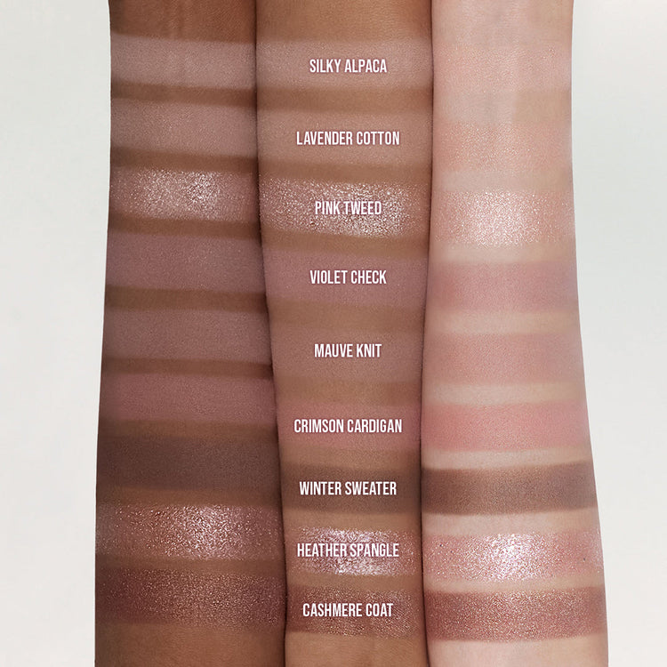 ProtoClinical k-beauty dasique Eyeshadow Palette - 16 Violet Knit shown in cool violet tones on a light background.