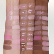 ProtoClinical k-beauty rosy brown cosmetic palette silhouette on a light background.