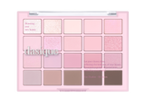 ProtoClinical k-beauty pink cosmetic palette silhouette with pale edges on a light background.