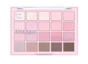 ProtoClinical k-beauty pink cosmetic palette silhouette with pale edges on a light background.