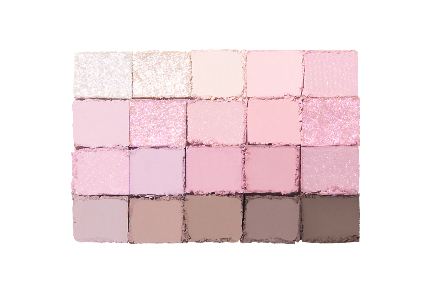 ProtoClinical k-beauty soft pink cosmetic palette silhouette on a light background.