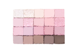 ProtoClinical k-beauty soft pink cosmetic palette silhouette on a light background.