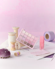 ProtoClinical k-beauty soft pink beauty product silhouette on a pale background.