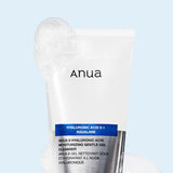 Anua 8 Hyaluronic Acid Moisturizing Gentle Gel Cleanser 150ml by ProtoClinical displayed in a clean cleanser packaging shot on a light background, highlighting the moisturizing gel presentation for a k-beauty skincare routine.