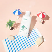 ProtoClinical k-beauty VT Cica Essence Sun 100ml SPF50+/PA++++ multi-item product layout with red and blue tones on a light background