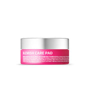 ProtoClinical k-beauty isoi Blemish Care Pad 25ea(50g) pale pink and white package centered on a light background with mint corner accents
