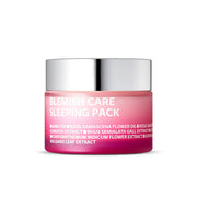 ProtoClinical k-beauty isoi Blemish Care Sleeping Pack 50ml pink product package centered on a pale background with soft rose blocks and a square packshot layout