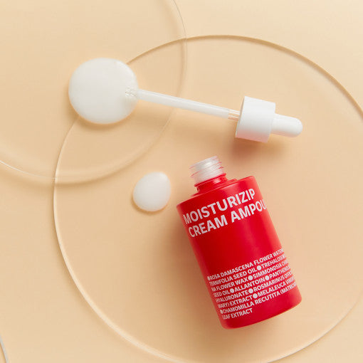 ProtoClinical k-beauty warm beige beauty product silhouette with a soft terracotta vertical center and pale green side tones on a light background.
