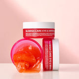 ProtoClinical k-beauty isoi ISOI Blemish Care Eye & Wrinkle Patch 90P coral pink package collage with square panels, white label blocks, and centered layout