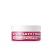 ProtoClinical k-beauty isoi ISOI Blemish Care Eye & Wrinkle Patch 90P square detail graphic with coral pink packaging panels, pale label blocks, and centered layout
