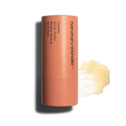 ProtoClinical k-beauty warm brown beauty product silhouette with pale blue side accents on a light background.
