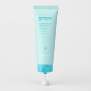 ProtoClinical k-beauty pale blue beauty bottle silhouette with soft peach side accents on a light background.