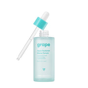 ProtoClinical k-beauty [THANK YOU FARMER] Grape Aqua Hyaluron Biome Serum 50ml shown as a single centered upright product package with pale beige and blue-gray tones on a light background.