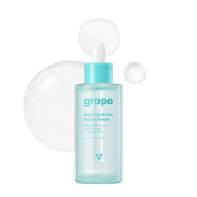 ProtoClinical k-beauty [THANK YOU FARMER] Grape Aqua Hyaluron Biome Serum 50ml shown as a single centered upright product package with soft pink-beige and pale blue tones on a light background.