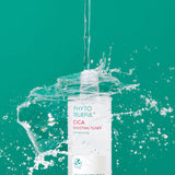 ProtoClinical k-beauty turquoise beauty bottle silhouette with a pale center on a teal background.