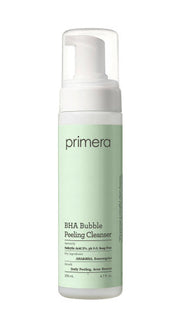 ProtoClinical k-beauty primera BHA Bubble Peeling Cleanser single upright pale green cleanser tube centered on a white background.