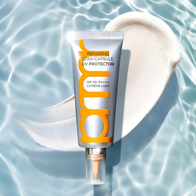 primera Reparing Cera Capsule UV Protector 40ml by ProtoClinical shown in product packaging on a clean background for a k-beauty skincare routine.