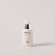 ProtoClinical k-beauty soft beige beauty visual fading into pale lavender on a light background.