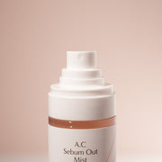 ProtoClinical k-beauty pale pink beauty product detail with a soft brown lower edge on a light background.