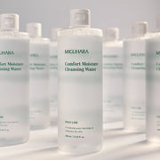 ProtoClinical k-beauty MIGUHARA Comfort Moisture Cleansing Water 400ml single cleansing water bottle packshot on a clean white background
