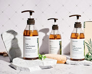 ProtoClinical k-beauty warm beige beauty product silhouette with a dark center on a light background.