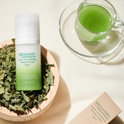 ProtoClinical k-beauty multitone beauty product detail with soft teal and blush accents on a light background.