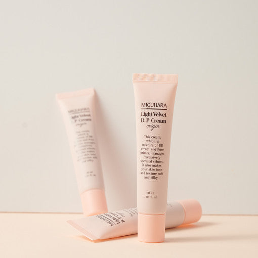 ProtoClinical k-beauty pale beige beauty product silhouette on a light background.