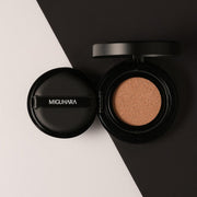 ProtoClinical k-beauty high-contrast black and white beauty product detail on a clean white background.