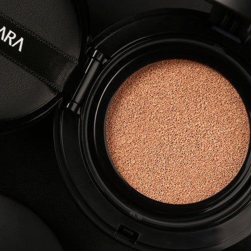 ProtoClinical k-beauty dark beauty product detail with warm beige highlights on a blue-gray background.