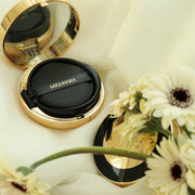ProtoClinical k-beauty olive and cream beauty product detail on a light background.