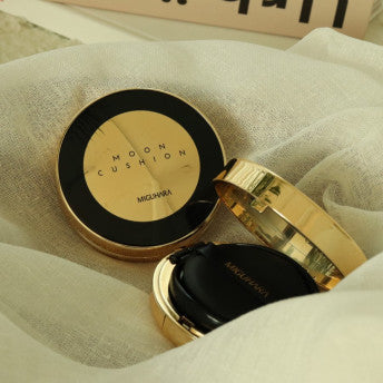 ProtoClinical k-beauty soft olive beauty product detail with a dark brown center on a light background.