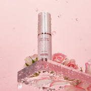 ProtoClinical k-beauty rose-toned beauty product detail on a pale pink background.