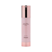 ProtoClinical k-beauty pale mauve beauty product silhouette with soft aqua side accents on a light background.