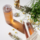 ProtoClinical k-beauty multitone beauty product graphic with a soft gold center on a light background.