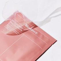 Close up of Biodance Bio-Collagen Real Deep Mask packaging showing hydrogel texture, available at ProtoClinical.