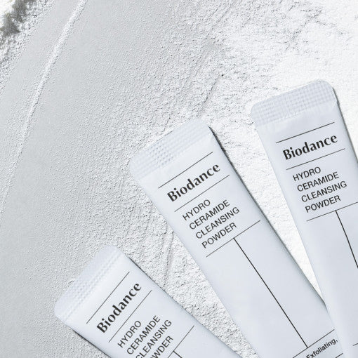 ProtoClinical k-beauty cool gray beauty graphic on a light background.