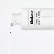 BIODANCE: Skin Refining Mild pHA Toner (150ml) by ProtoClinical shown in a minimal product visual on a clean white background, highlighting the toner packaging for a k-beauty skincare routine.