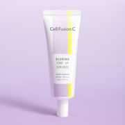 ProtoClinical k-beauty soft lavender beauty graphic with a pale upper area and a darker lower block.