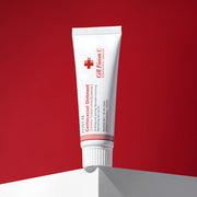 ProtoClinical k-beauty [Cell Fusion C] Centecassol Ointment 40ml white ointment tube with a cream dollop and green leaves on a bold red background