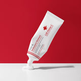 ProtoClinical k-beauty [Cell Fusion C] Centecassol Ointment 40ml white ointment tube beside the matching carton box on a red and white background